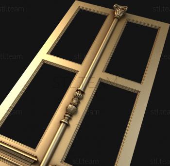 3D model 3d model of door carved for cnc, stl file (STL)